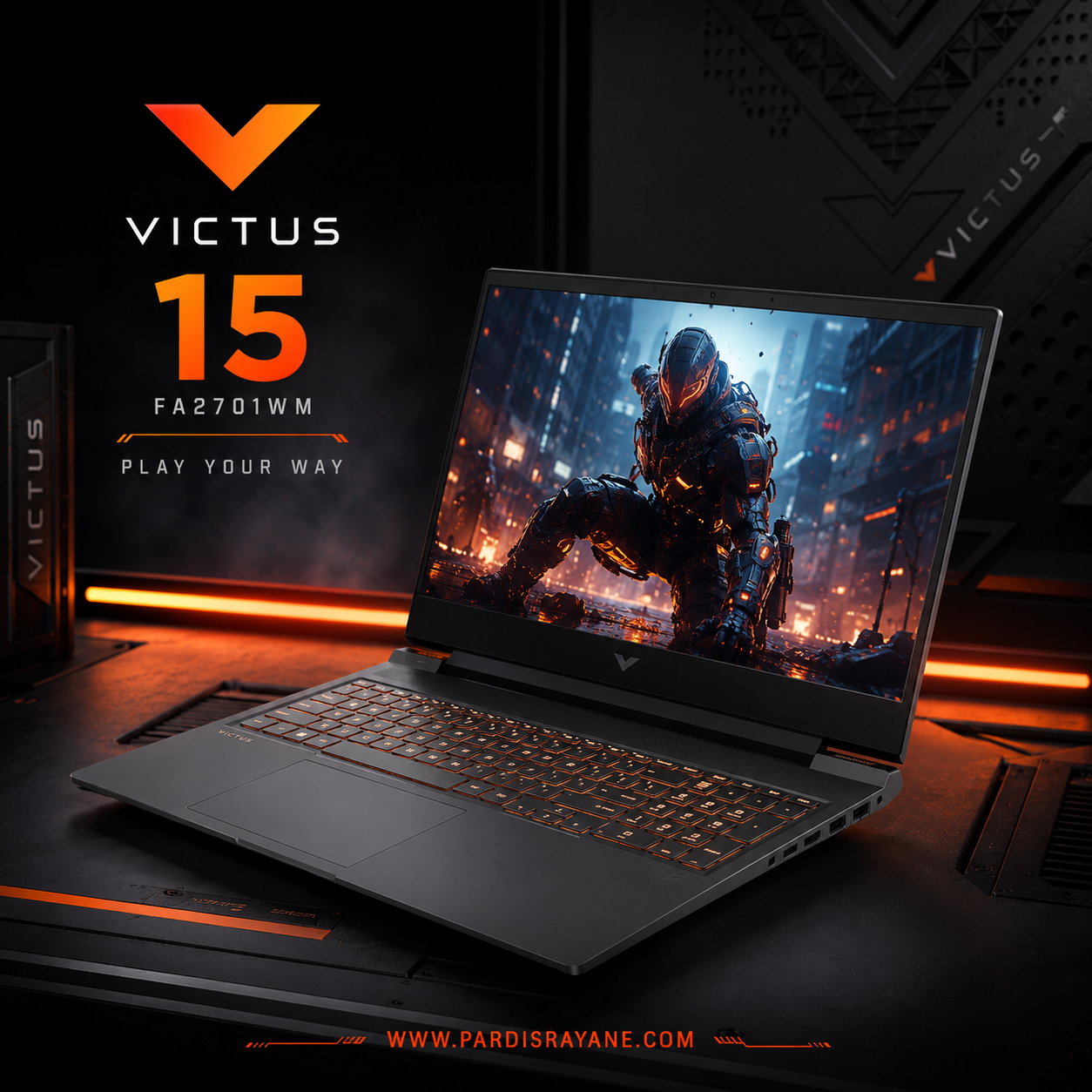 لپ تاپ اچ پی  مدل HP Victus 15‑FA2701WM