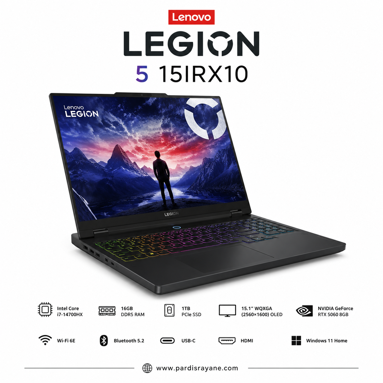 لپ‌تاپ لنوو Legion 5 15IRX10