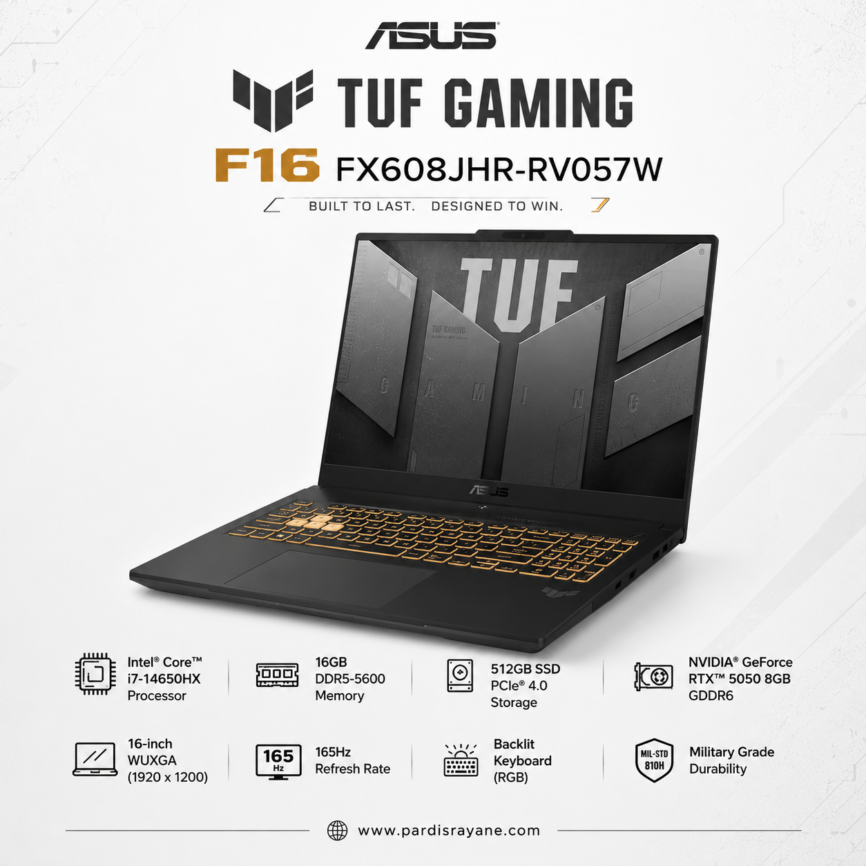 ASUS TUF Gaming FX608JHR-RV057W