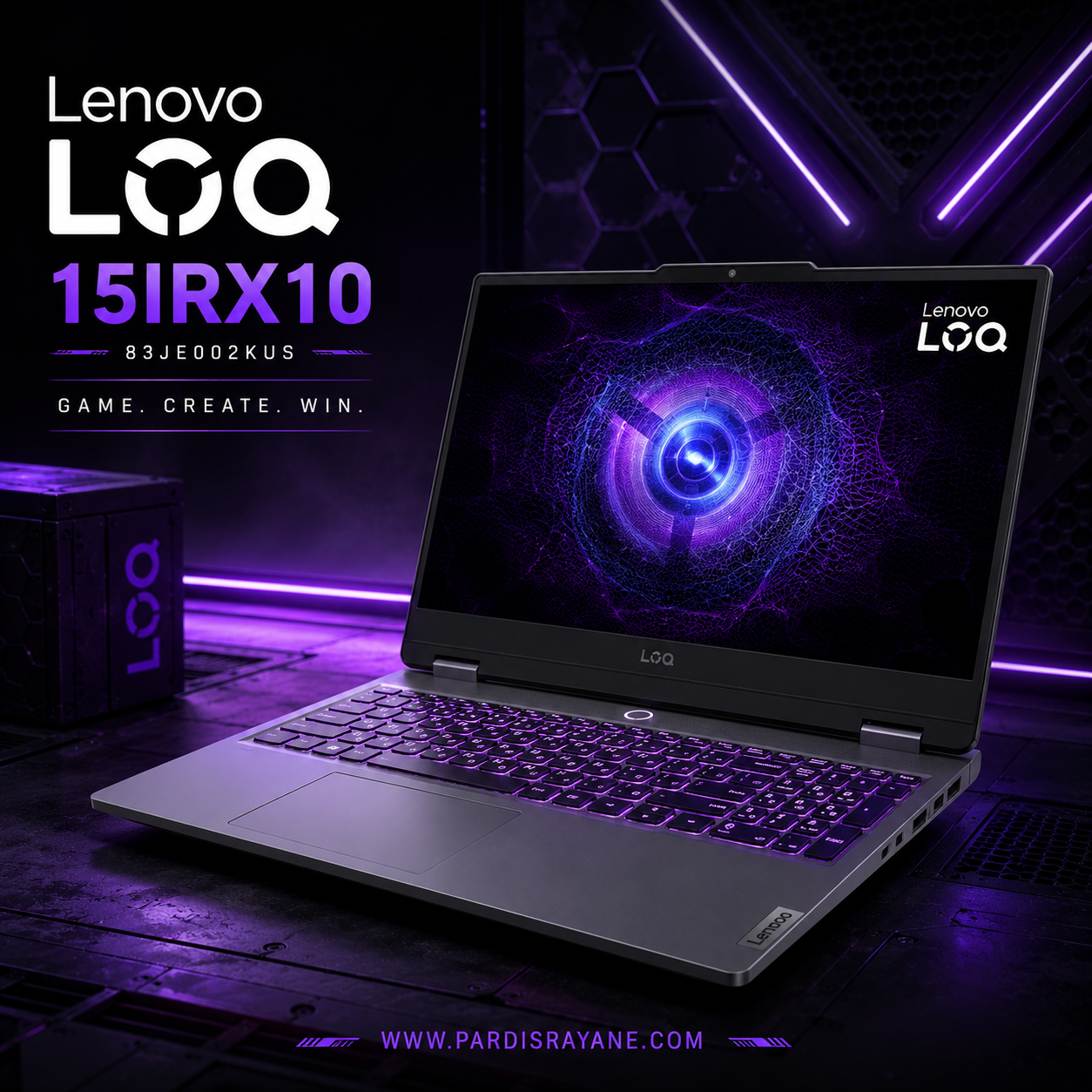 لپ تاپ لنوو مدل LOQ 15IRX10