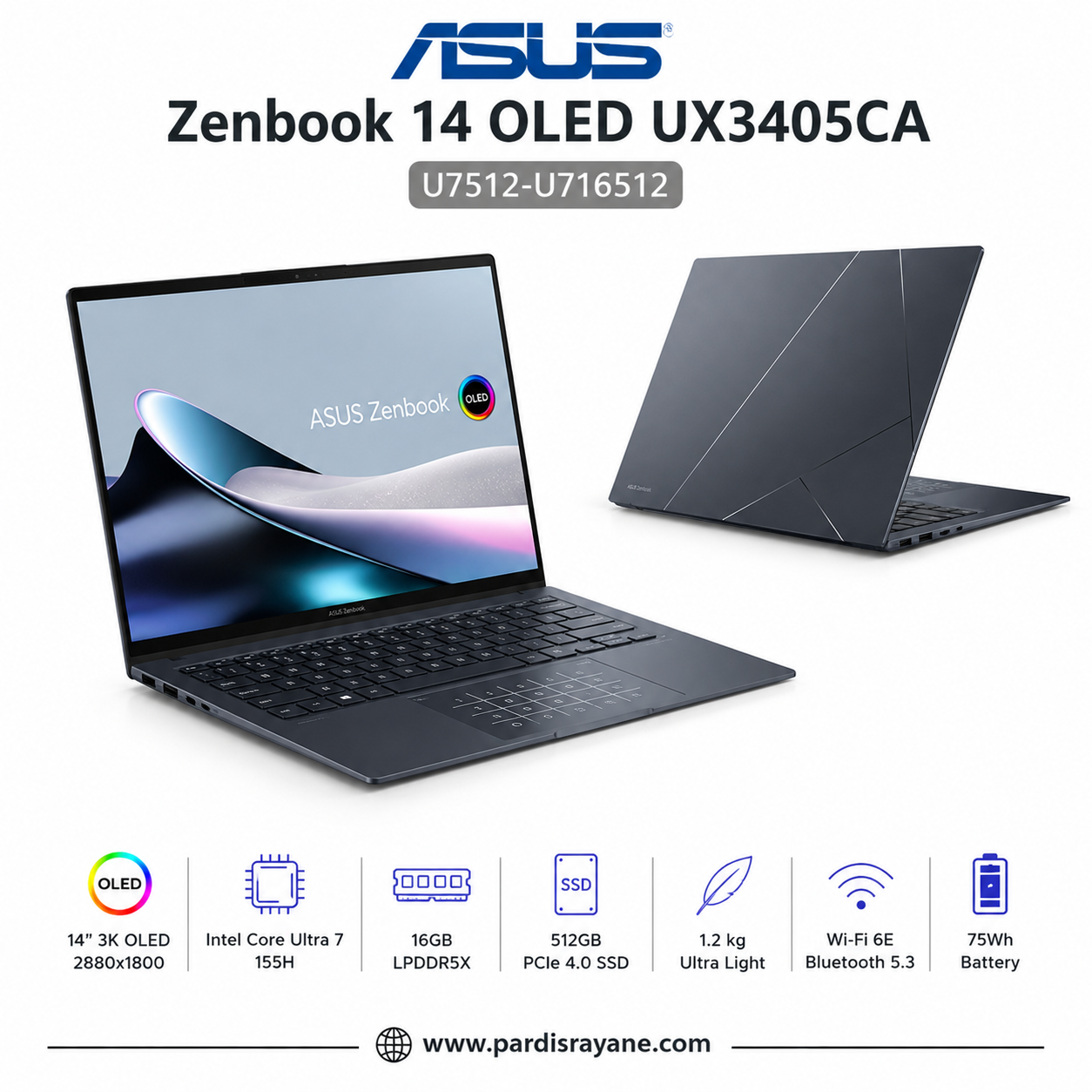 ASUS Zenbook UX3405CA-U72TB