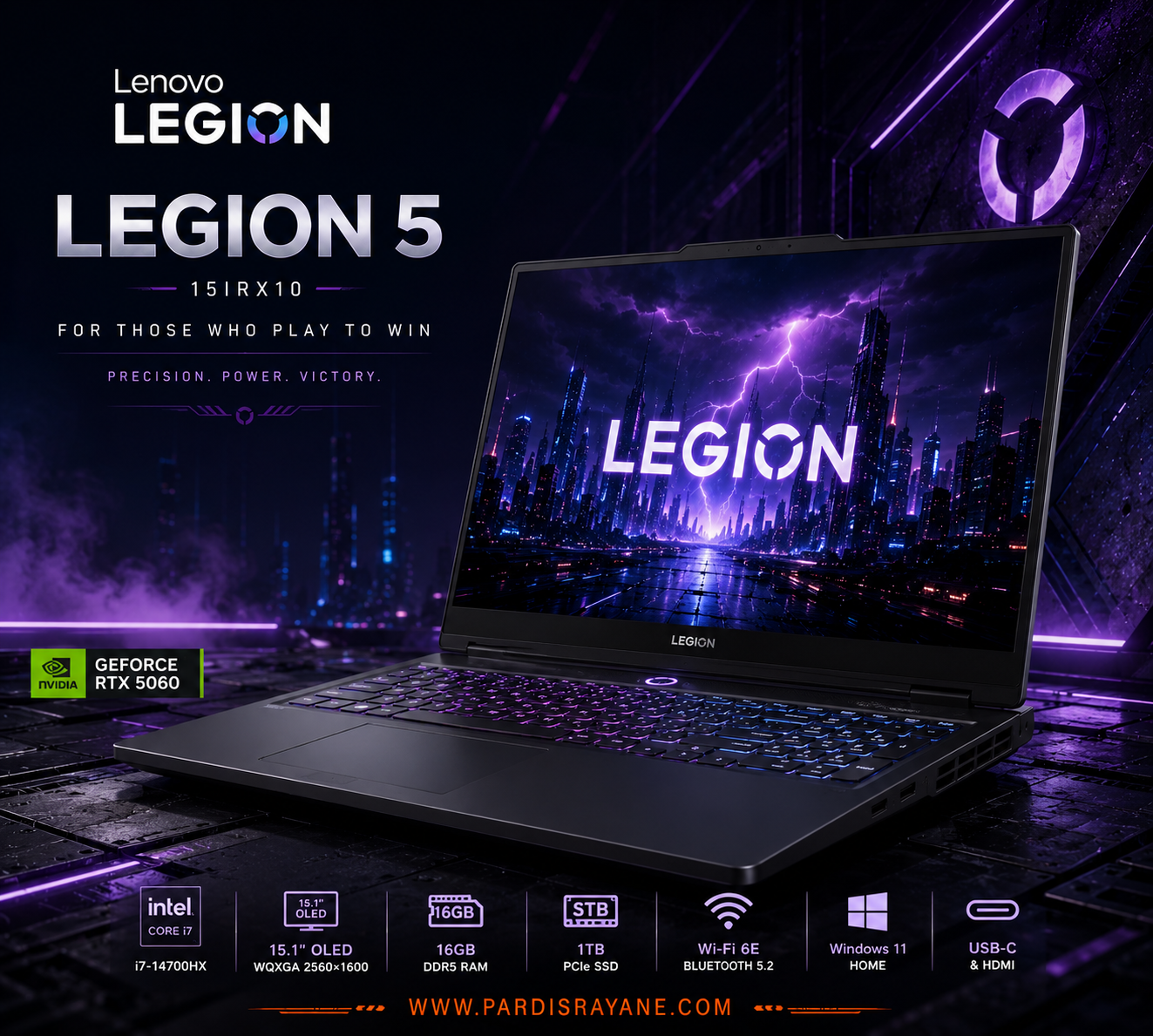 لپ‌تاپ لنوو Legion 5 15IRX10